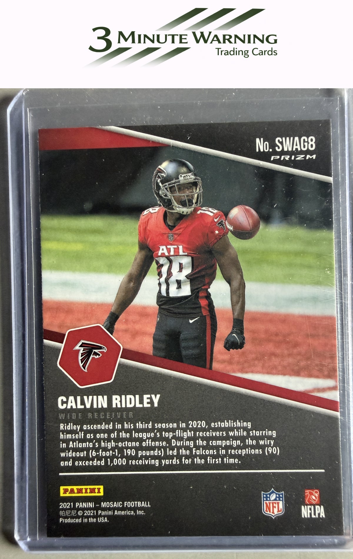 2021 Panini Mosaic #SWAG8 Calvin Ridley Swagger Mosaic