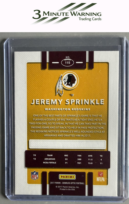 2017 Donruss Optic #115 Jeremy Sprinkle