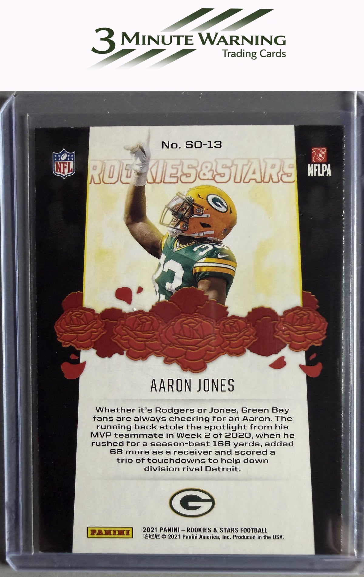 2021 Panini Rookies & Stars #SO-13 Aaron Jones Standing Ovation