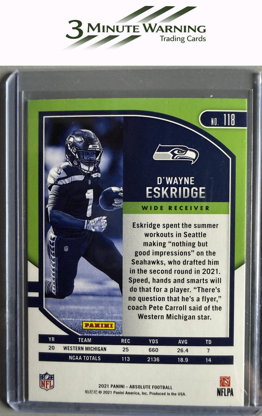2021 Panini Absolute #118 D'Wayne Eskridge Retail