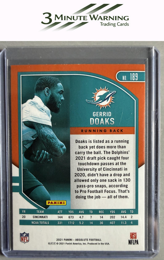 2021 Panini Absolute #189 Gerrid Doaks Retail