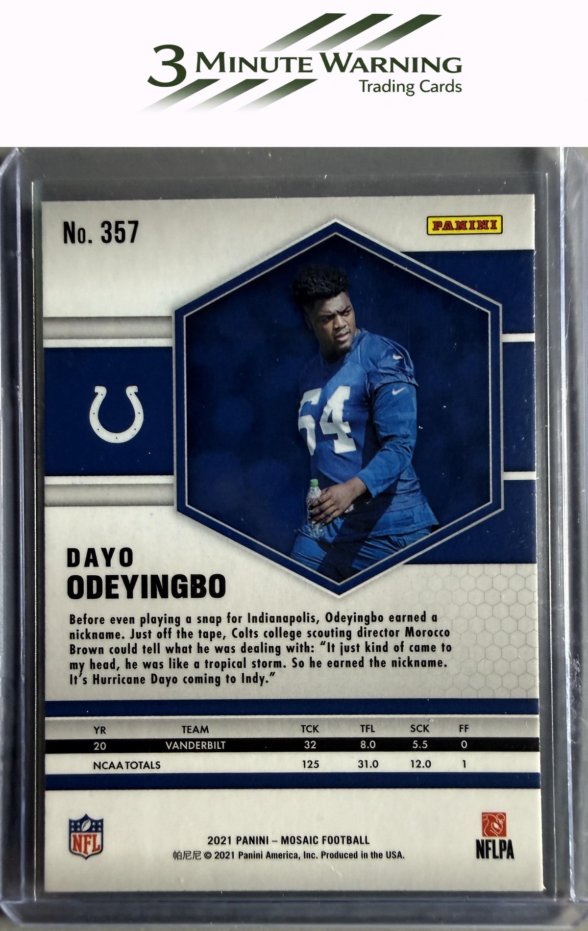 2021 Panini Mosaic #357 Dayo Odeyingbo