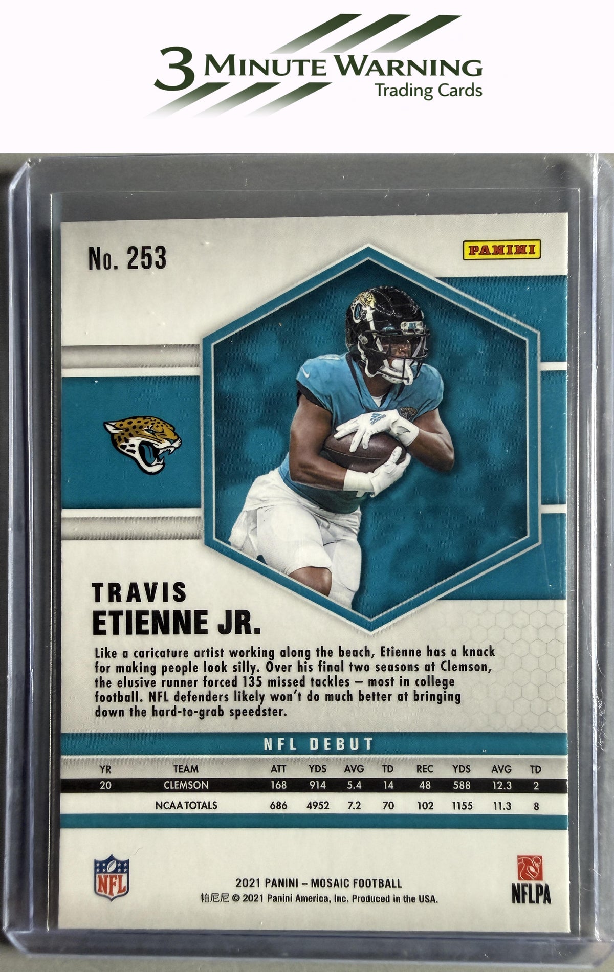 2021 Panini Mosaic #253 Travis Etienne Jr.