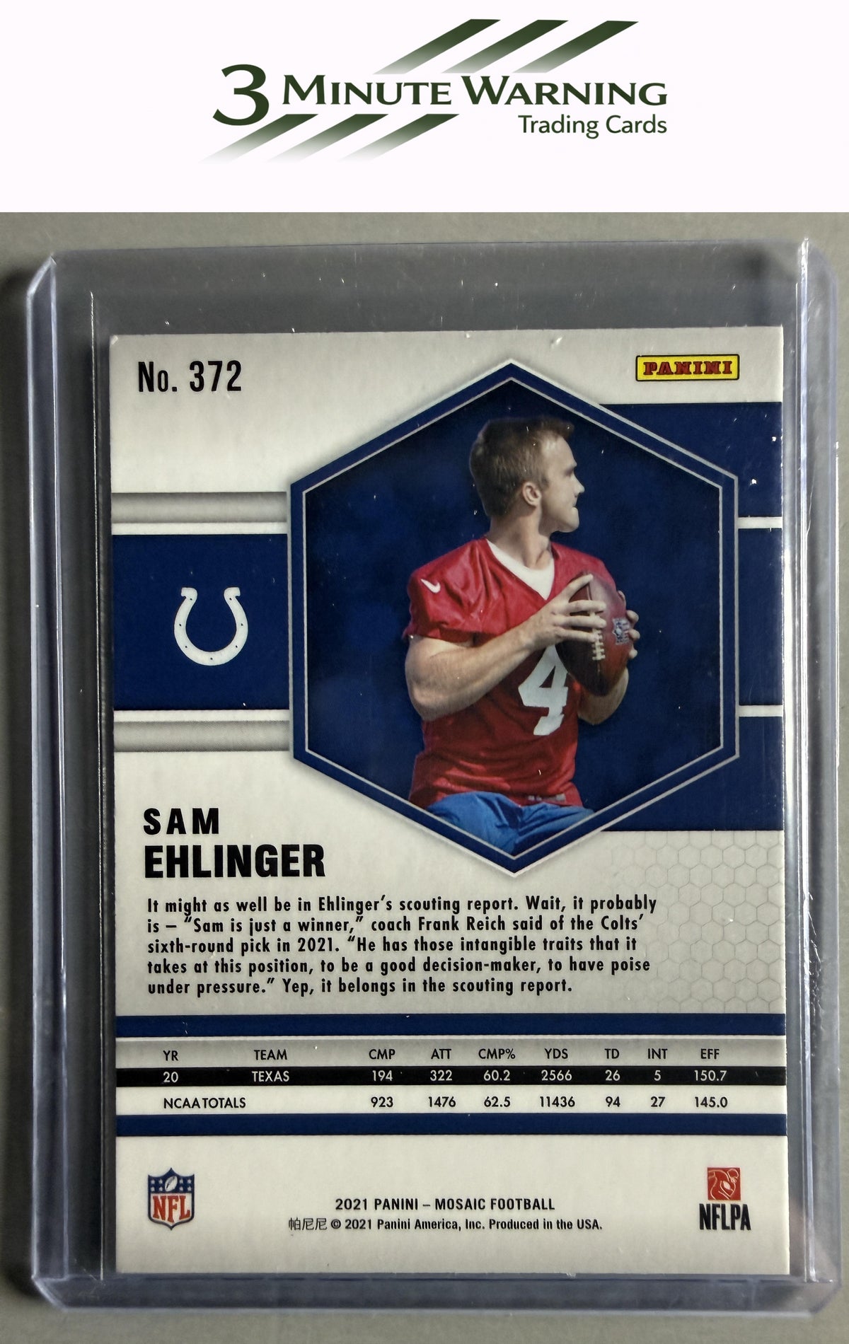 2021 Panini Mosaic #372 Sam Ehlinger