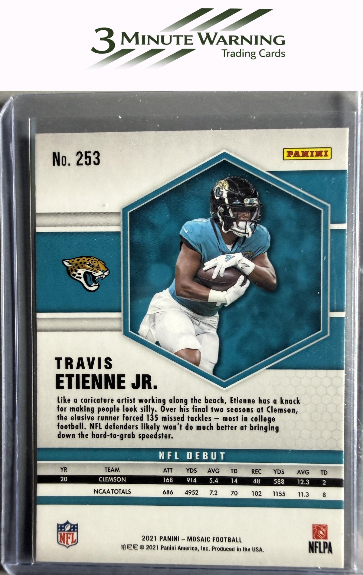 2021 Panini Mosaic #253 Travis Etienne Jr.