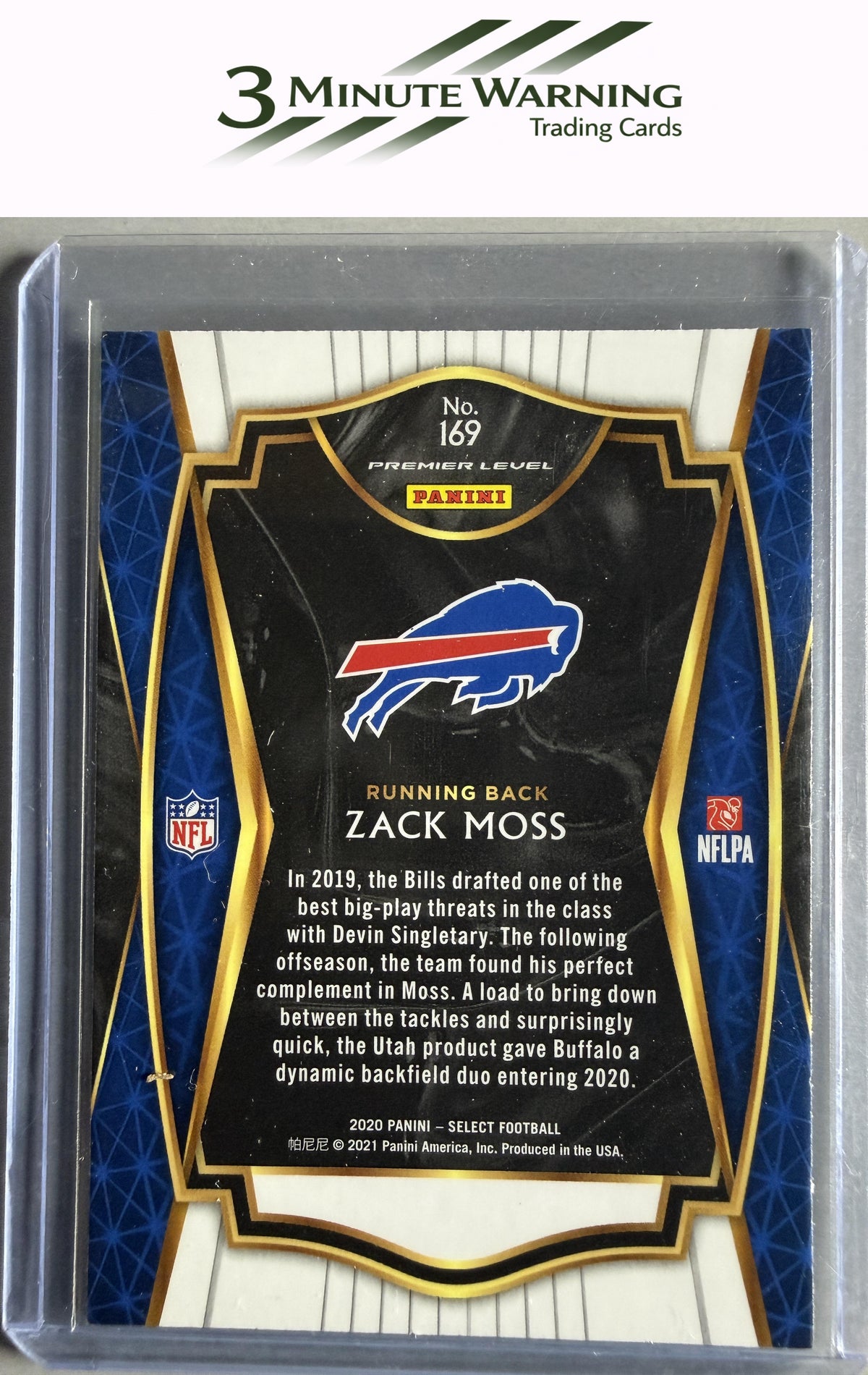 2020 Panini Select #169 Zack Moss
