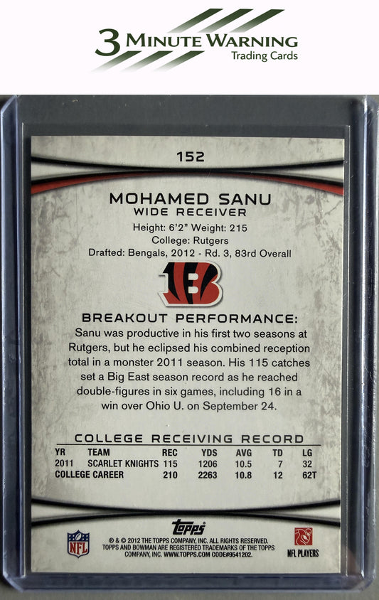2012 Bowman #152 Mohamed Sanu