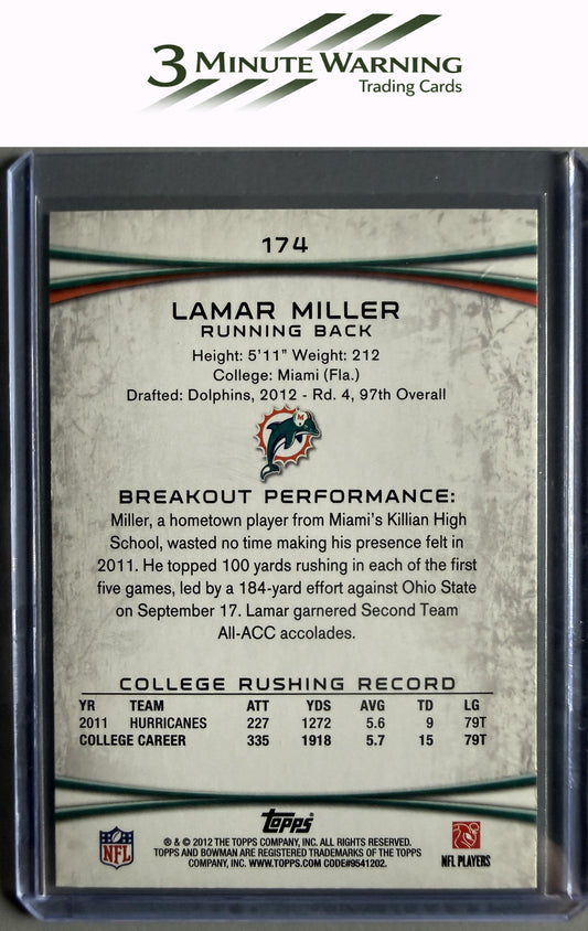 2012 Bowman #174 Lamar Miller