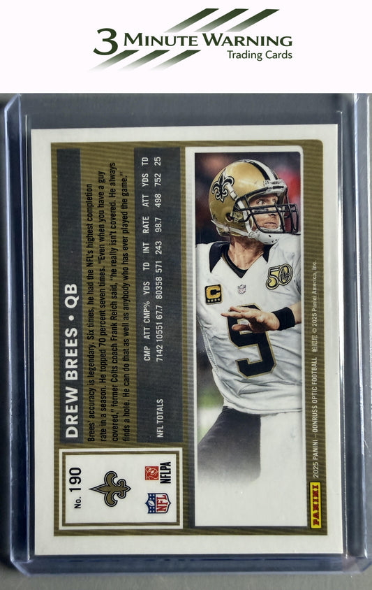 2025 Donruss Optic #190 Drew Brees
