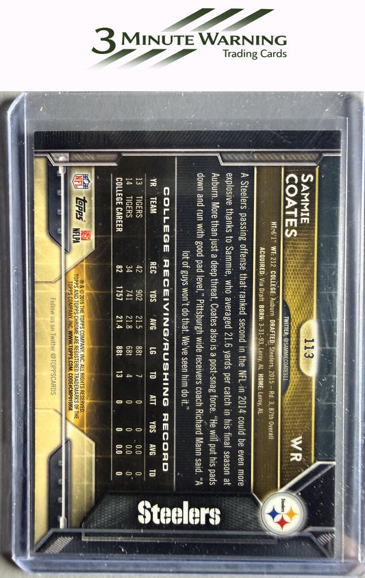 2015 Topps Chrome #113 Sammie Coates