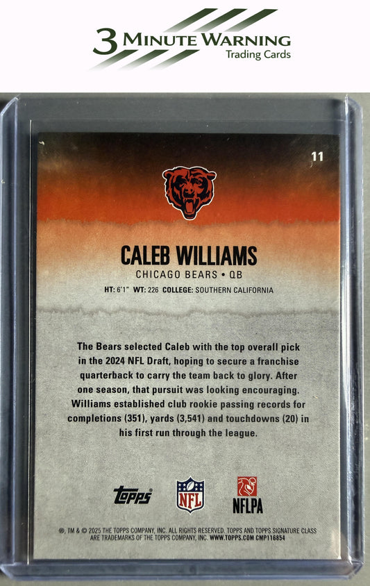 2025 Topps Signature Class #11 Caleb Williams