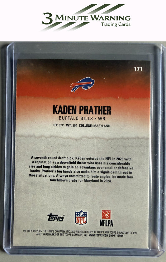 2025 Topps Signature Class #171 Kaden Prather Chrome