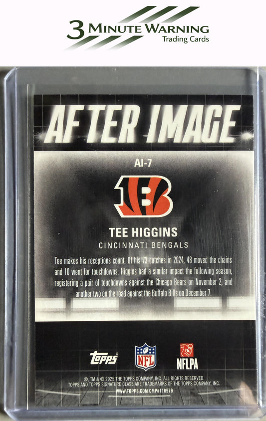 2025 Topps Signature Class #AI-7 Tee Higgins After Image