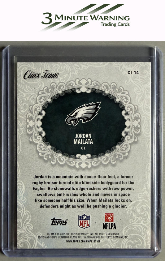 2025 Topps Signature Class #CI-14 Jordan Mailata Class Icons