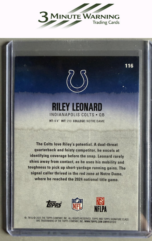 2025 Topps Signature Class #116 Riley Leonard
