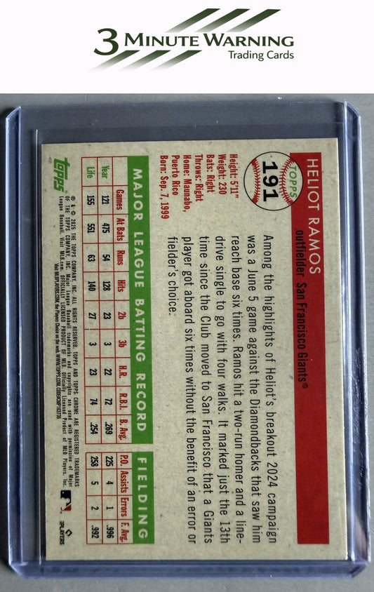 2025 Topps Chrome Platinum #191 Heliot Ramos