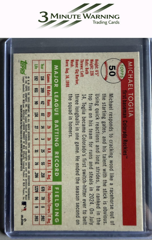 2025 Topps Chrome Platinum #50 Michael Toglia