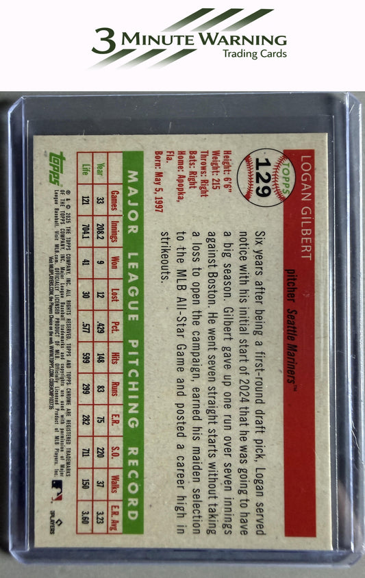 2025 Topps Chrome Platinum #129 Logan Gilbert