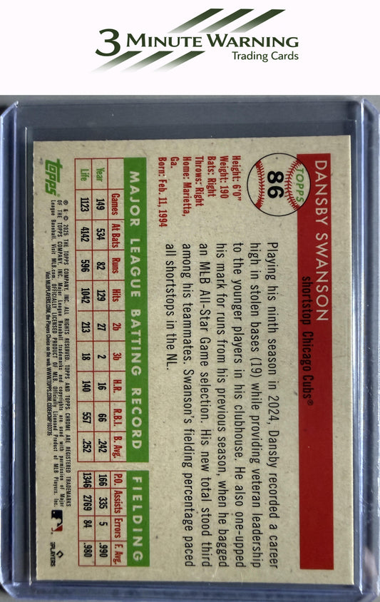 2025 Topps Chrome Platinum #86 Dansby Swanson