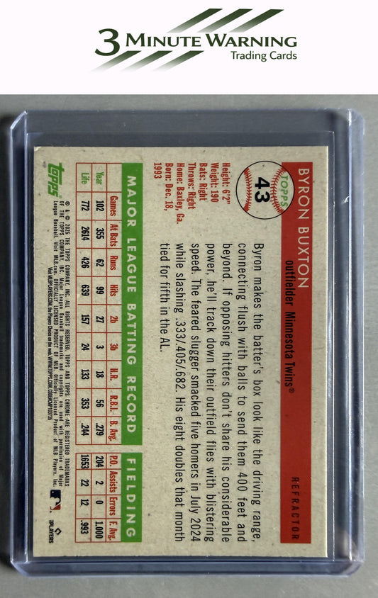 2025 Topps Chrome Platinum #43 Byron Buxton Refractor
