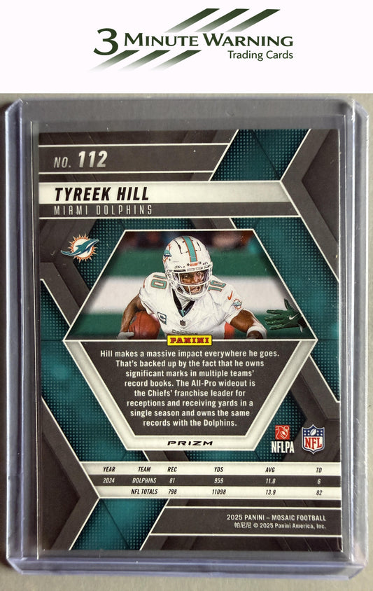 2025 Panini Mosaic #112 Tyreek Hill Mosaic Green