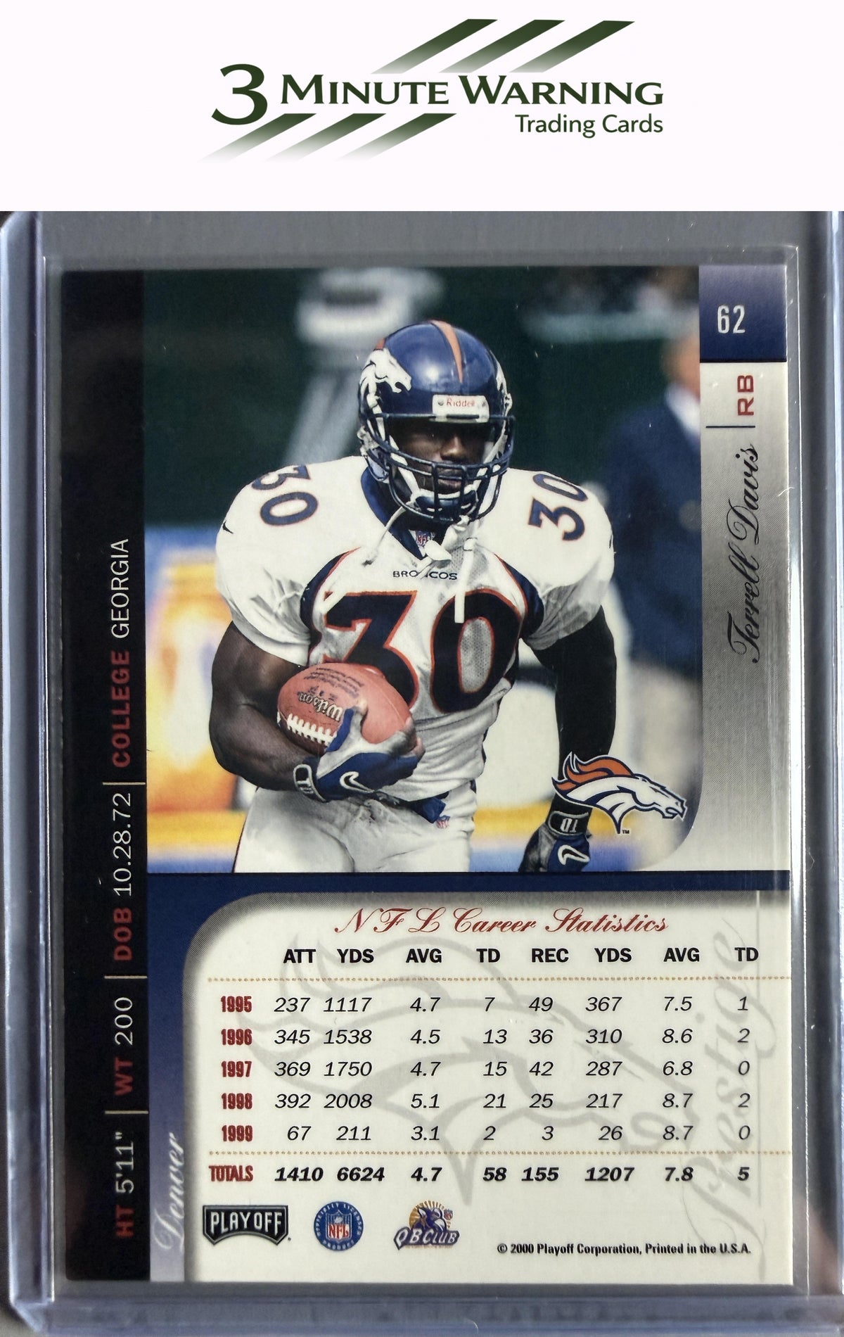 2000 Playoff Prestige #62 Terrell Davis