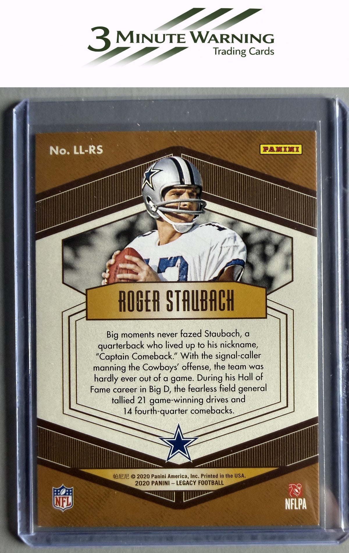 2020 Panini Legacy #LL-RS Roger Staubach Lasting Legacies