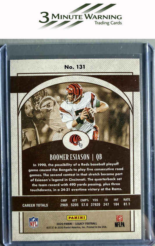 2020 Panini Legacy #131 Boomer Esiason Yellow #/150