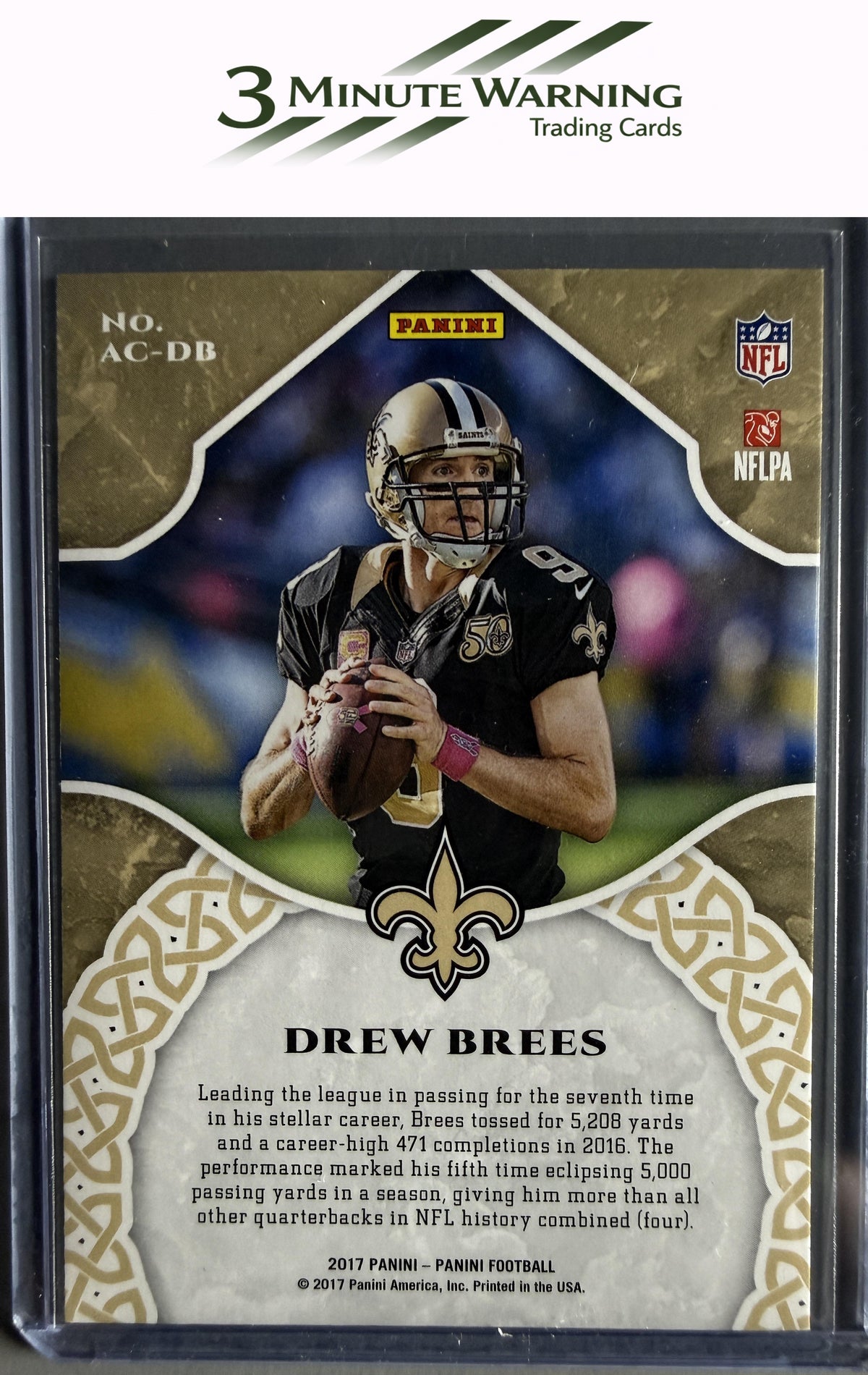 2017 Panini #AC-DB Drew Brees Accolades