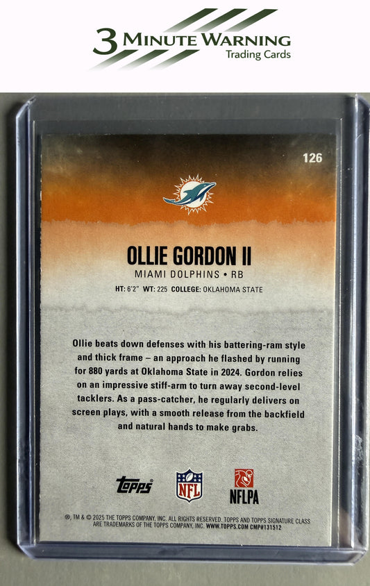 2025 Topps Signature Class #126 Ollie Gordon II