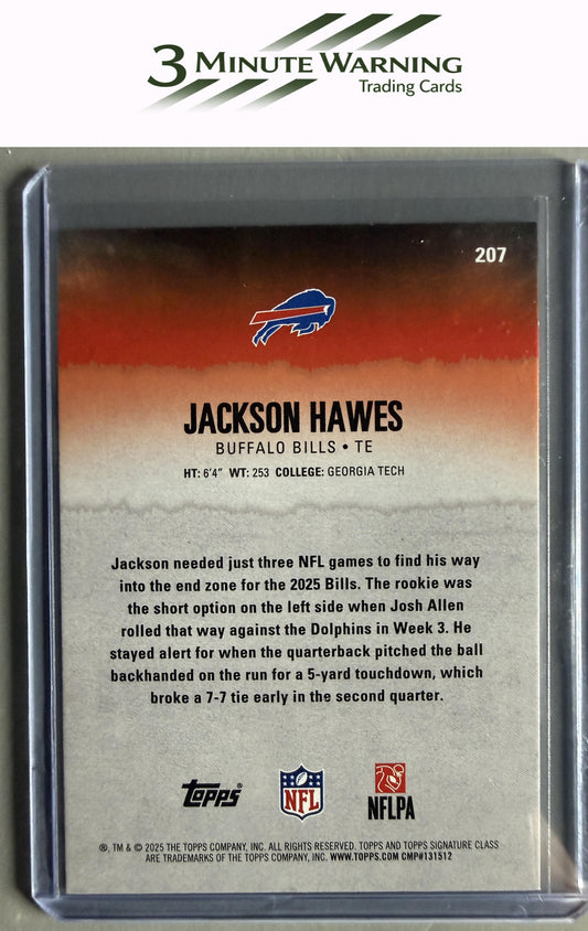 2025 Topps Signature Class #207 Jackson Hawes Red & Black