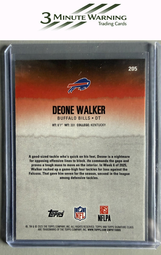 2025 Topps Signature Class #205 Deone Walker Chrome