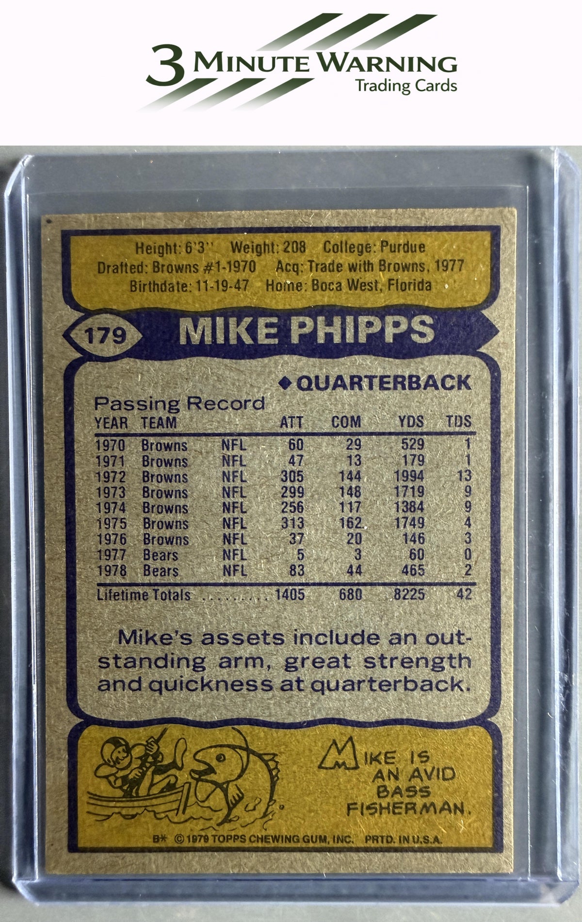 1979 Topps #179 Mike Phipps