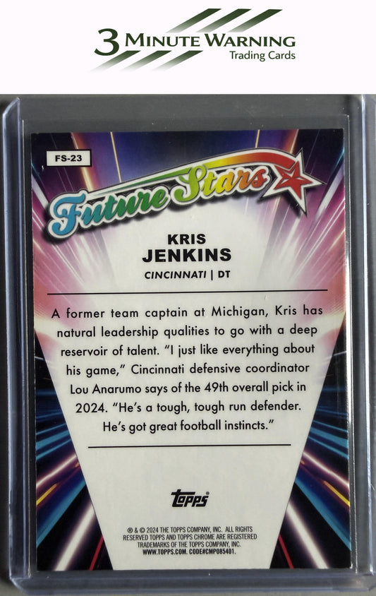 2024 Topps Chrome #FS-23 Kris Jenkins Future Stars