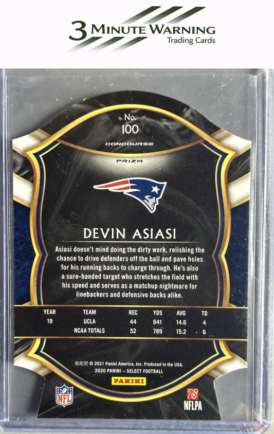 2020 Panini Select #100 Devin Asiasi Red Prizm Die Cut