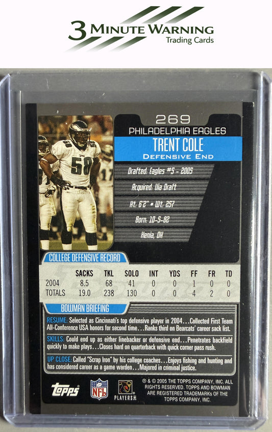 2005 Bowman #269 Trent Cole
