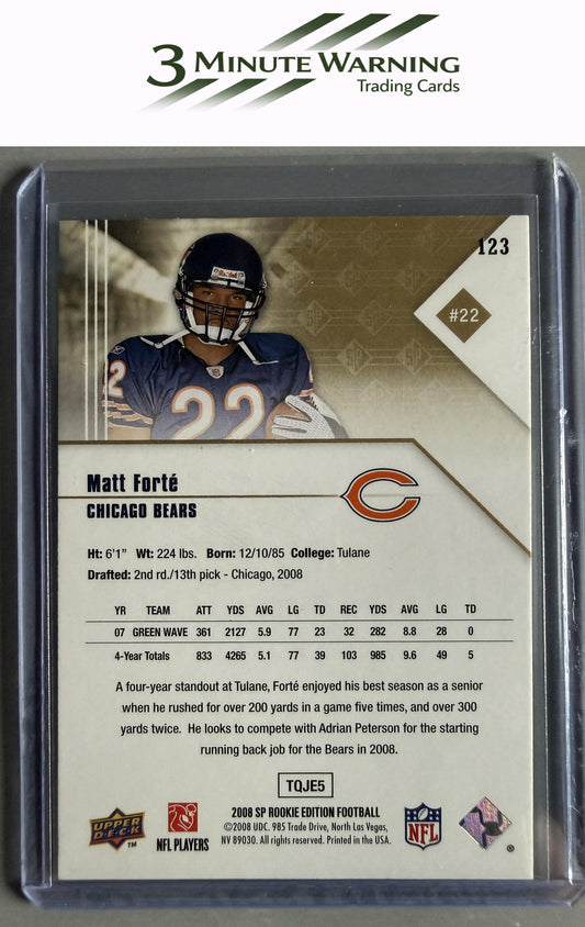 2008 SP Rookie Edition #123 Matt Forte