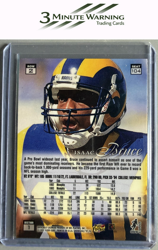 1997 Flair Showcase #104 Isaac Bruce