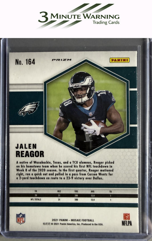 2021 Panini Mosaic #164 Jalen Reagor Prizm Camo Pink