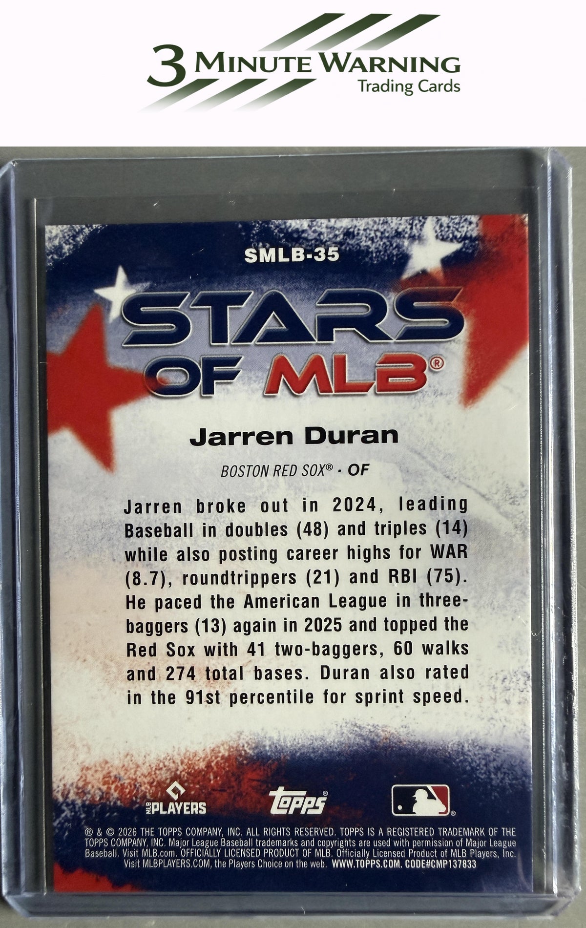 2026 Topps #SMLB-35 Jarren Duran Stars of MLB