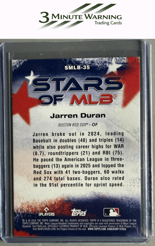2026 Topps #SMLB-35 Jarren Duran Stars of MLB