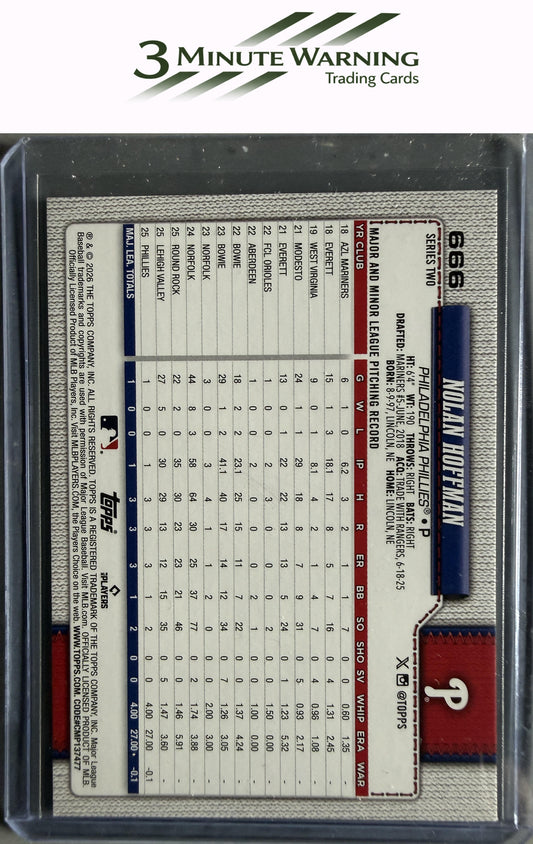 2026 Topps #666 Nolan Hoffman