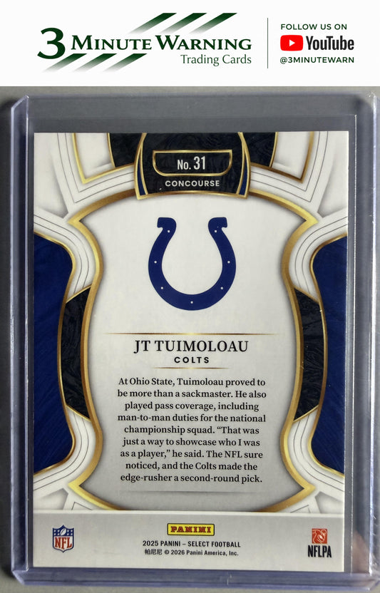 2025 Panini Select #31 JT Tuimoloau