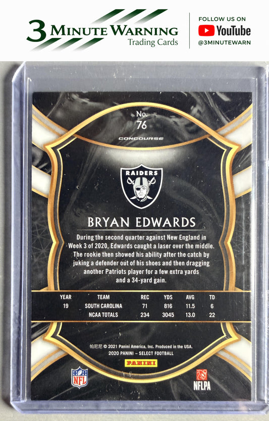 2020 Panini Select #76 Bryan Edwards