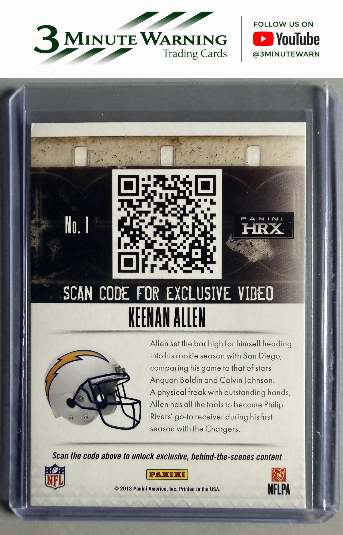 2013 Panini Prizm #1 Keenan Allen HRX Rookies