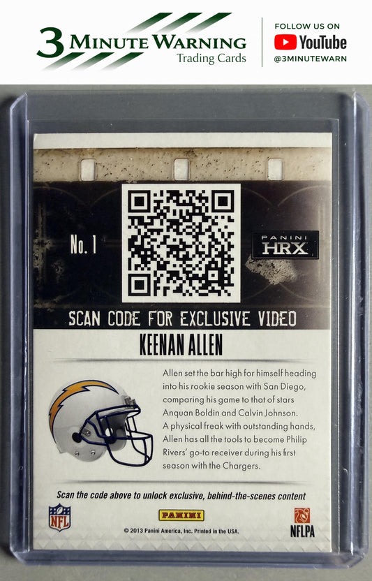 2013 Panini Prizm #1 Keenan Allen HRX Rookies