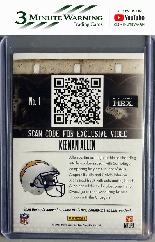 2013 Panini Prizm #1 Keenan Allen HRX Rookies