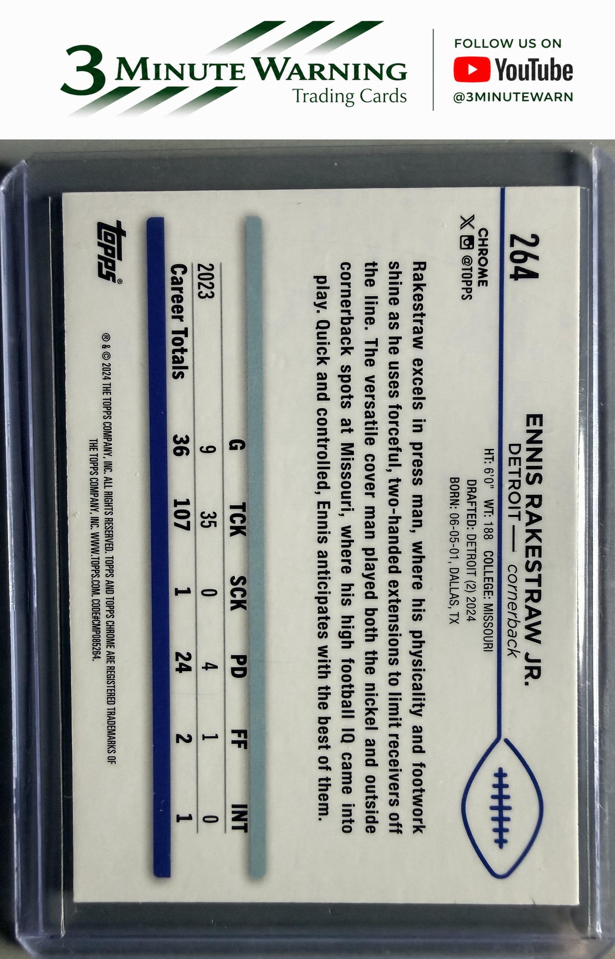 2024 Topps Chrome #264 Ennis Rakestraw Jr. Refractor