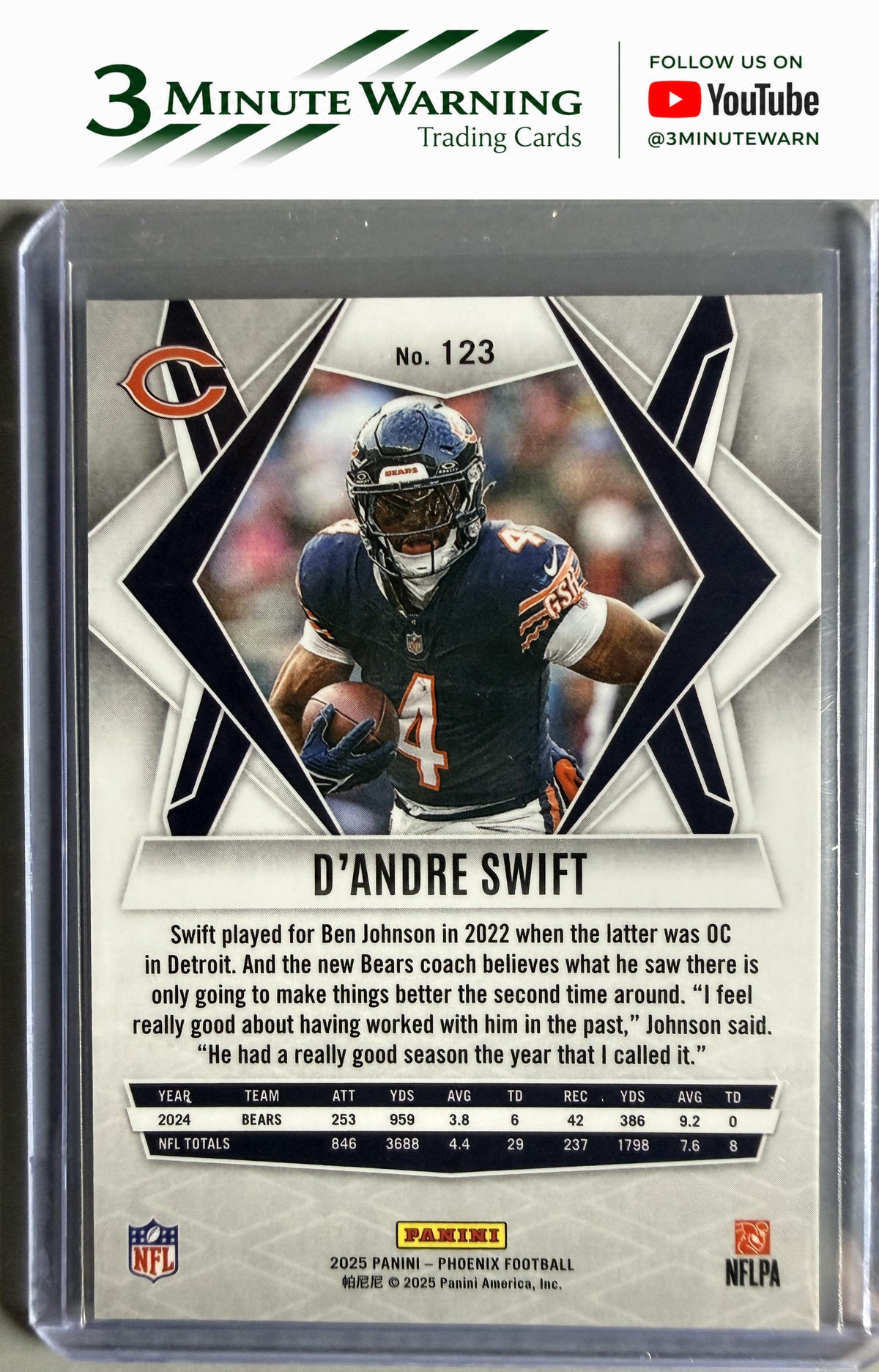 2025 Panini Phoenix #123 D'Andre Swift