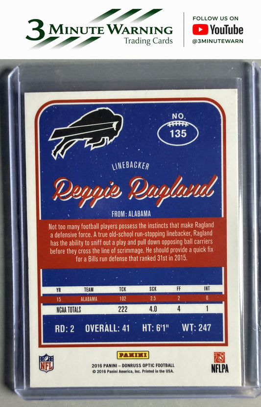 2016 Donruss Optic #135 Reggie Ragland Purple